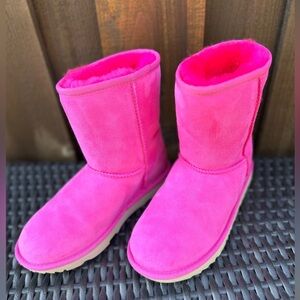 Pink UGG Kids Classic Short Boot